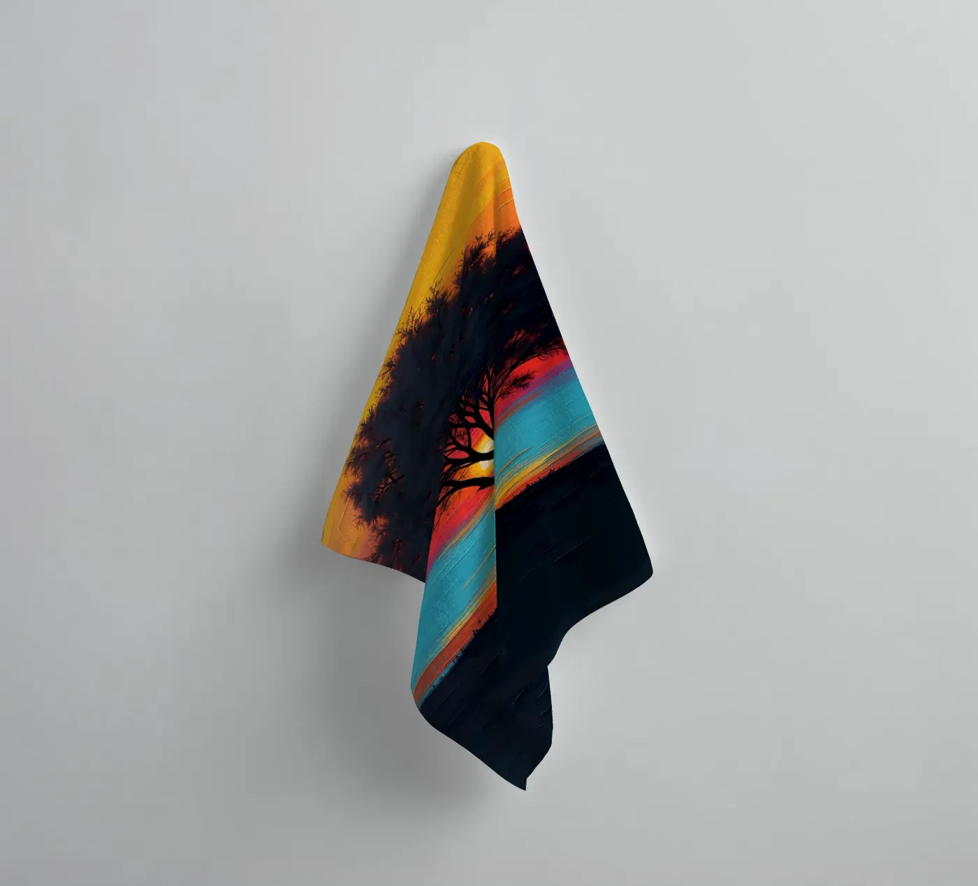 Sunset Sentinel towel by Artistic-shop