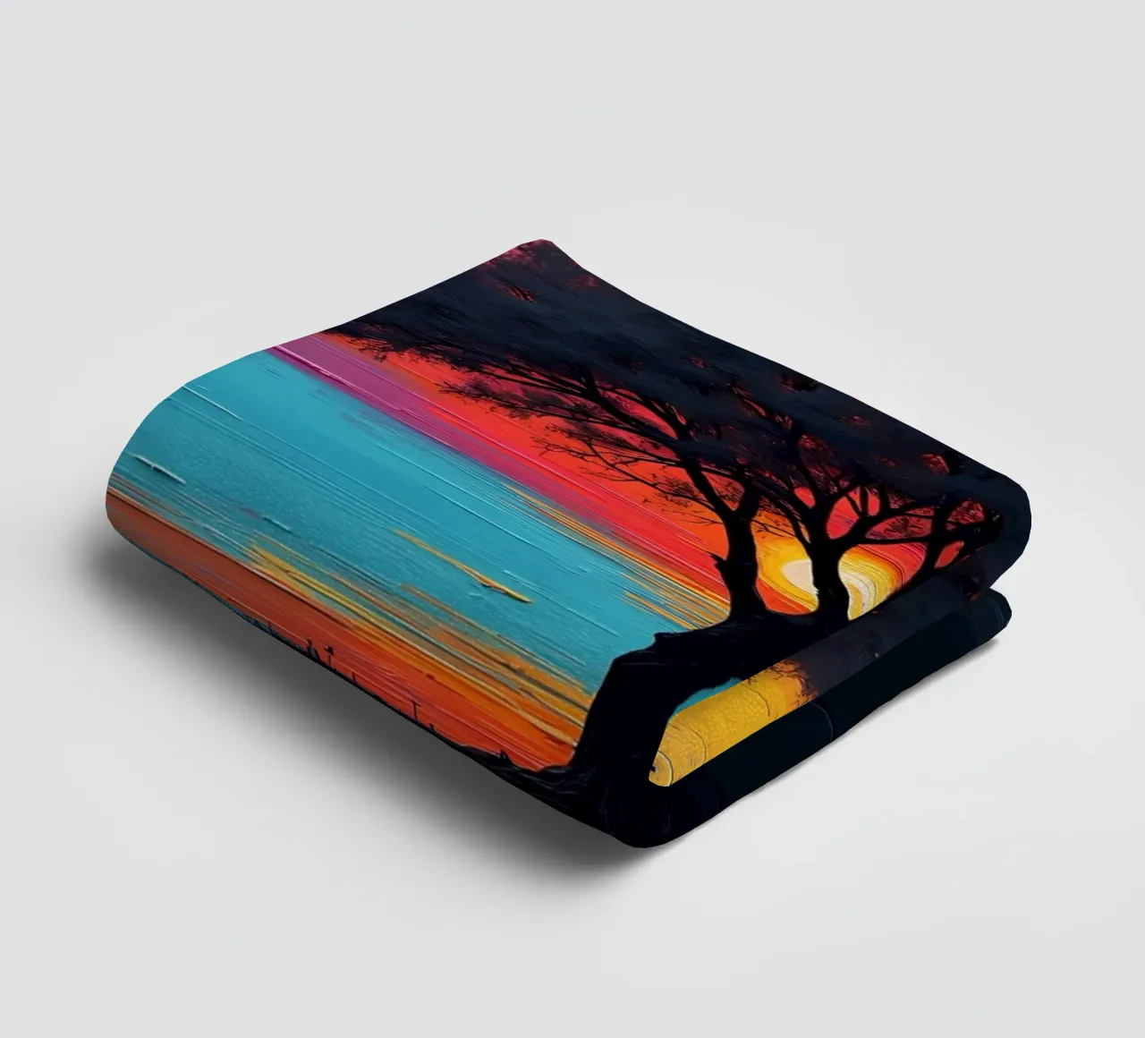 Sunset Sentinel towel by Artistic-shop