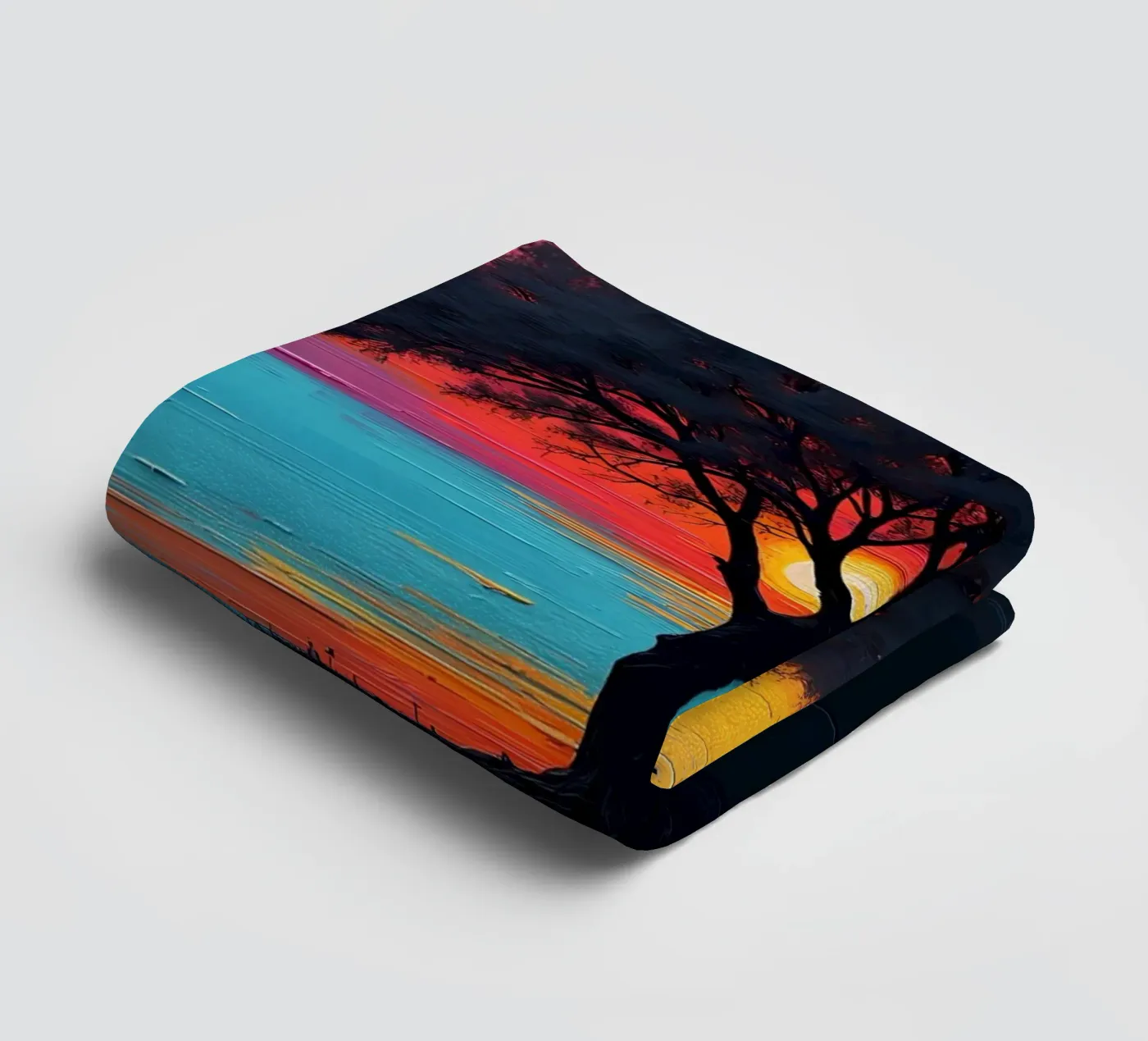 Sunset Sentinel towel by Artistic-shop