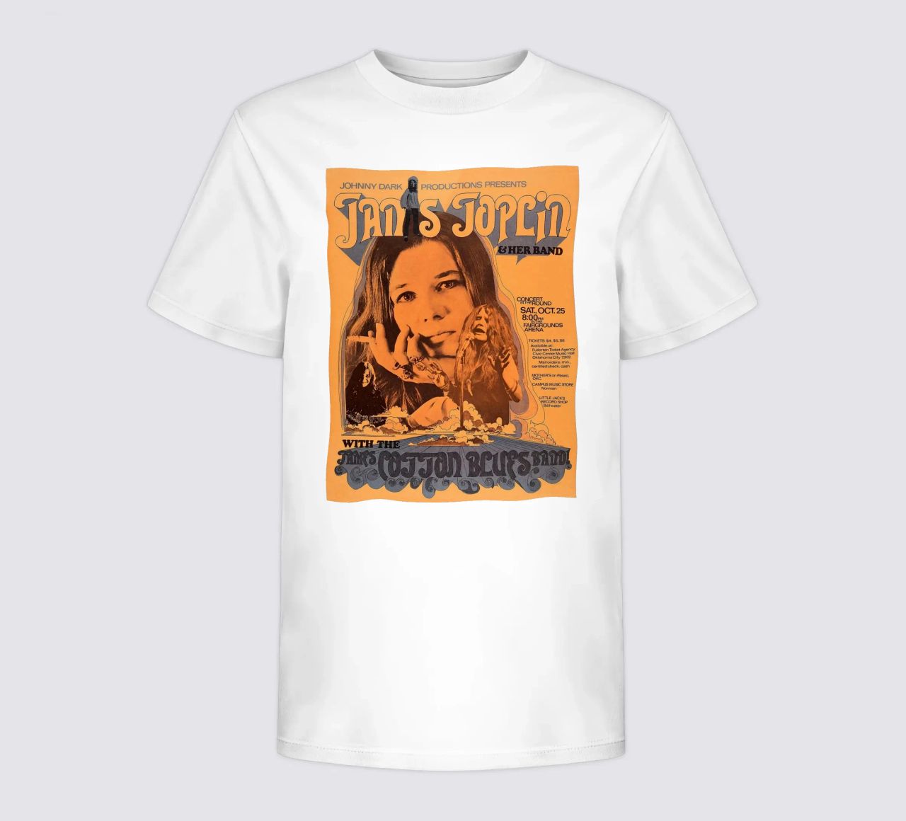JANIS JOPLIN 1969 Concert Poster Wichita t-shirt enfant de SoundStudio