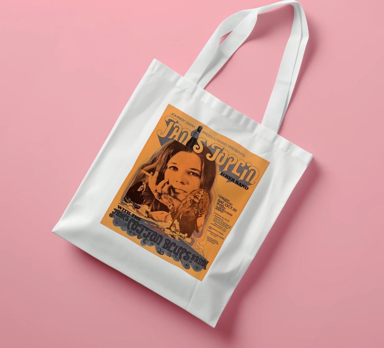 JANIS JOPLIN 1969 Concert Poster Wichita tote bag de SoundStudio