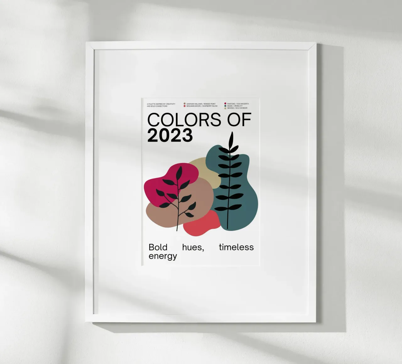 2023 Colors of the year Poster - v3 – Organic Shapes carta hahnemühle da Hightown Design