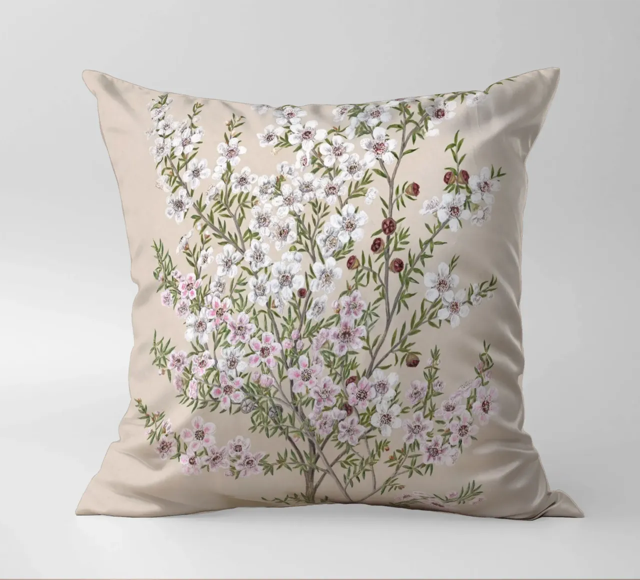 Boho Floral Branch cuscino da apoloprints