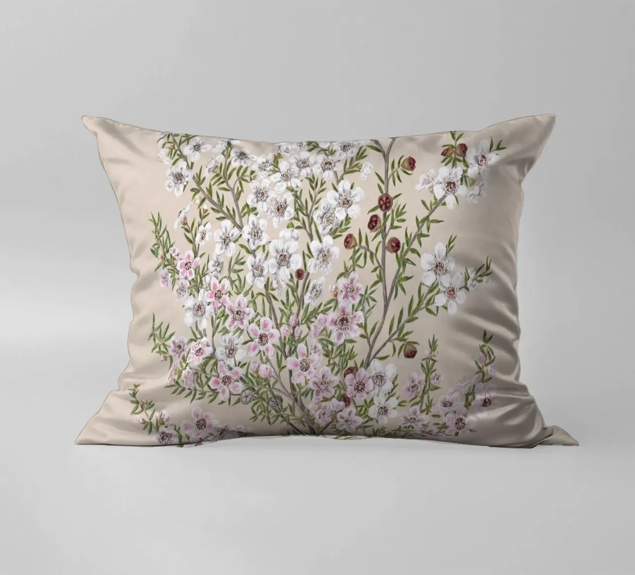 Boho Floral Branch cuscino da apoloprints
