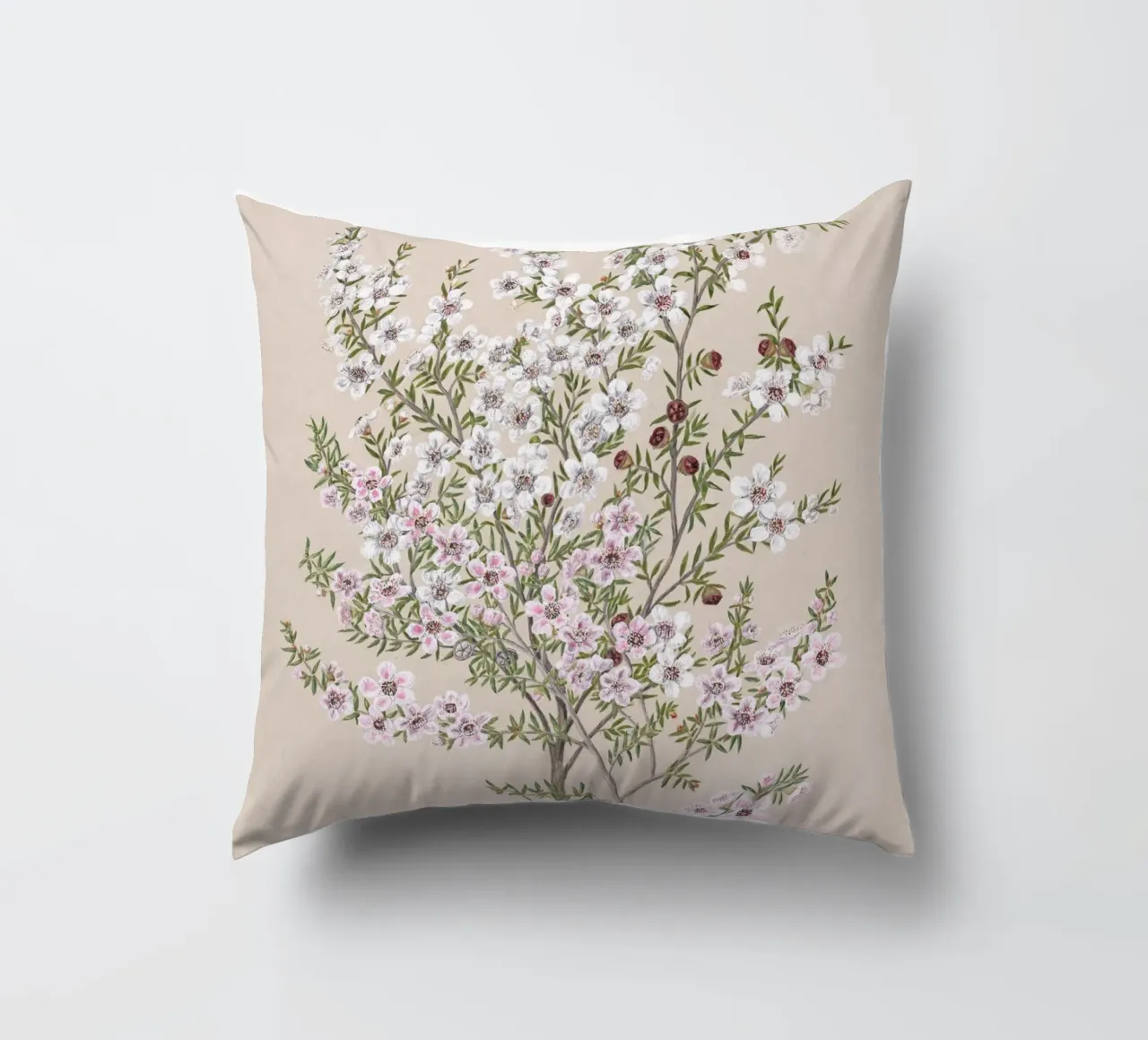 Boho Floral Branch cuscino da apoloprints