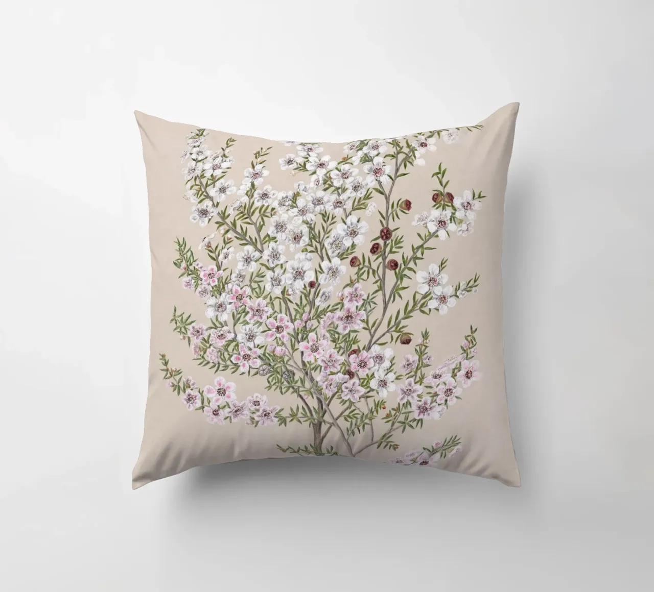 Boho Floral Branch cuscino da apoloprints