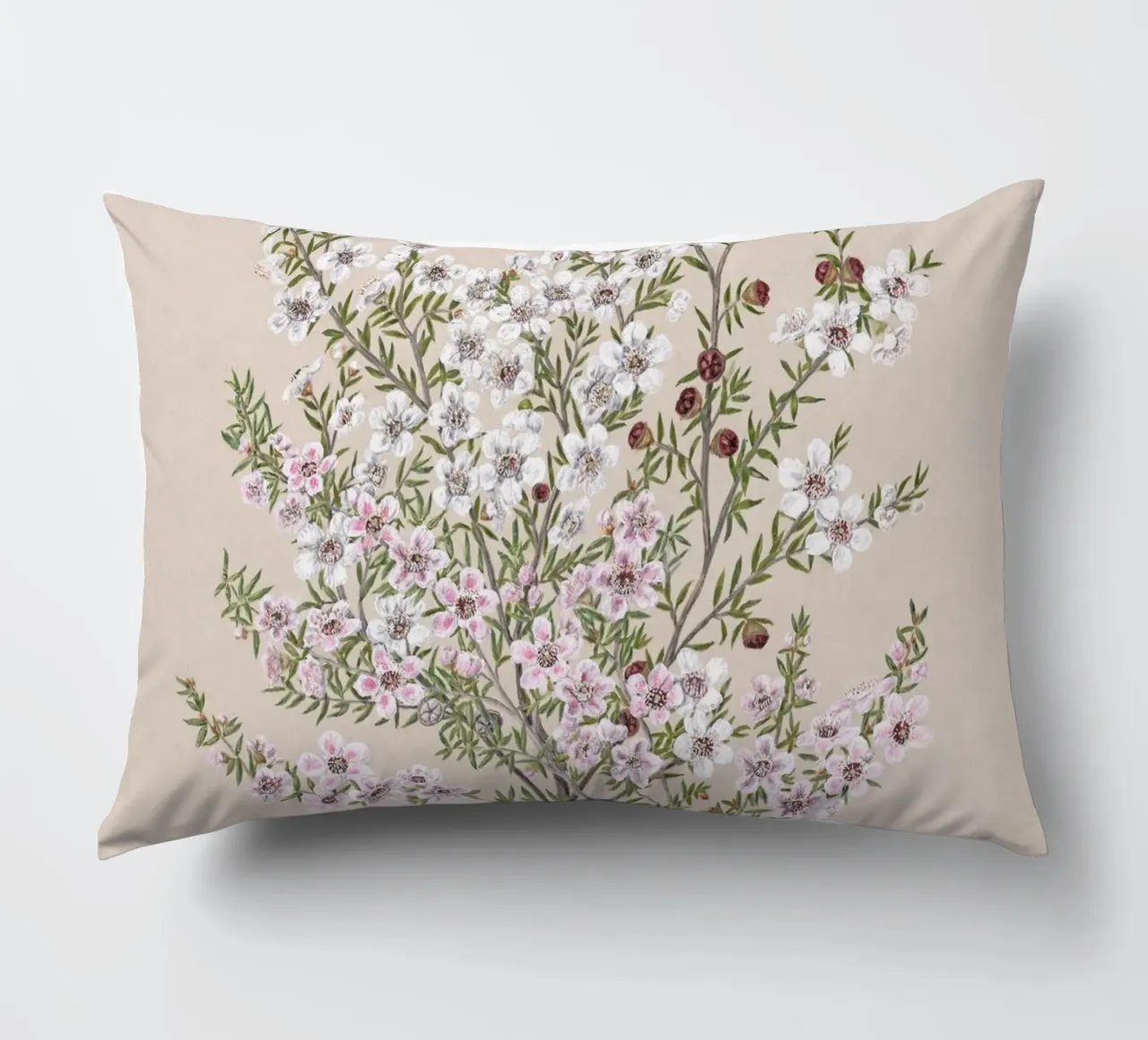 Boho Floral Branch cuscino da apoloprints