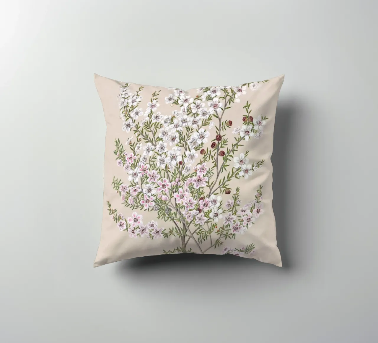 Boho Floral Branch cuscino da apoloprints