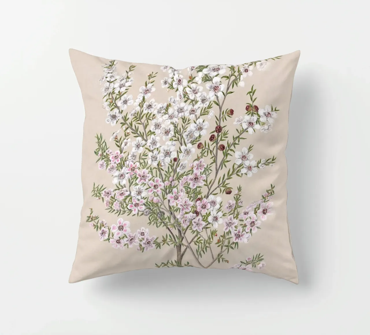 Boho Floral Branch cuscino da apoloprints
