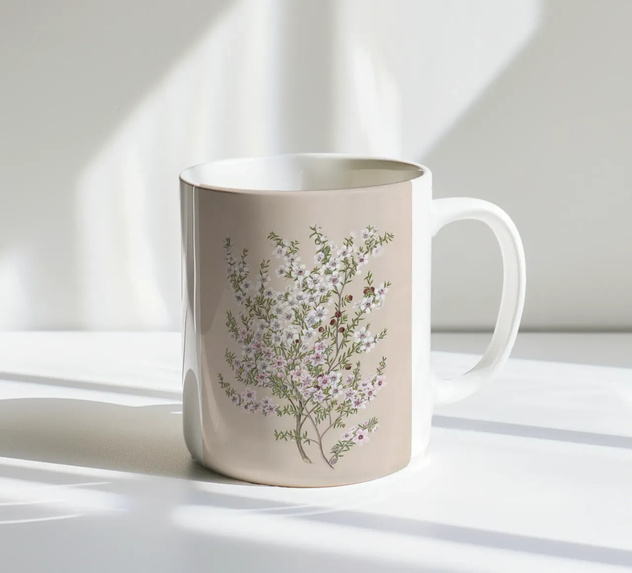 Boho Floral Branch tazza in ceramica da apoloprints
