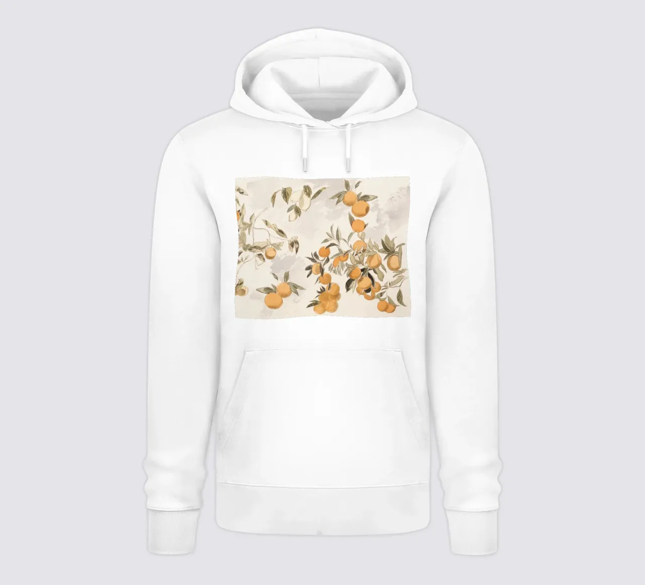 Oranges Boho Watercolor felpa con cappuccio da apoloprints
