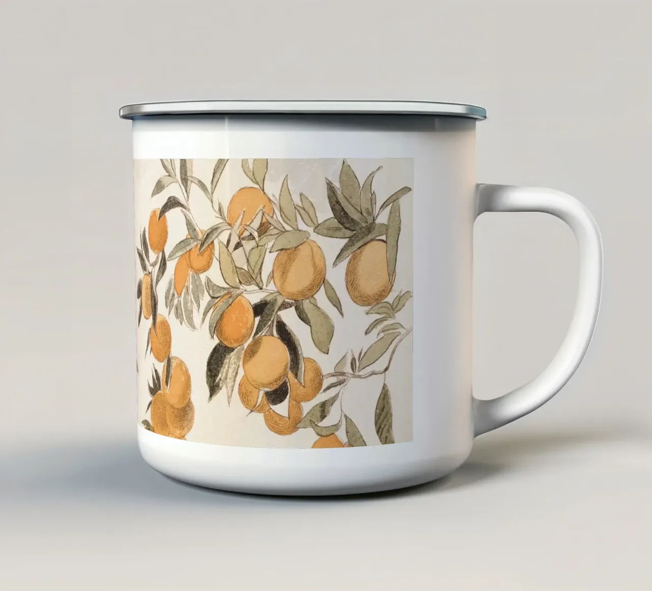 Oranges Boho Watercolor tazza in smalto da apoloprints