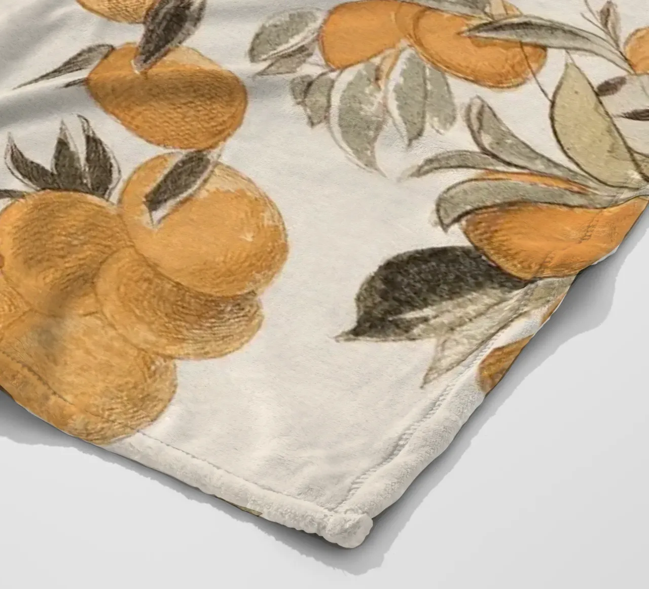 Oranges Boho Watercolor coperta in pile da apoloprints