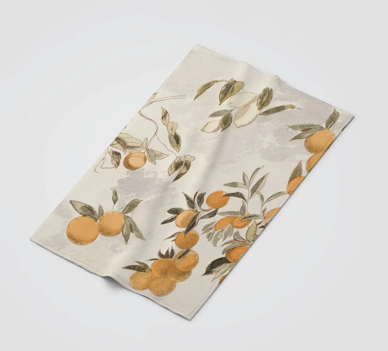 Oranges Boho Watercolor coperta in pile da apoloprints