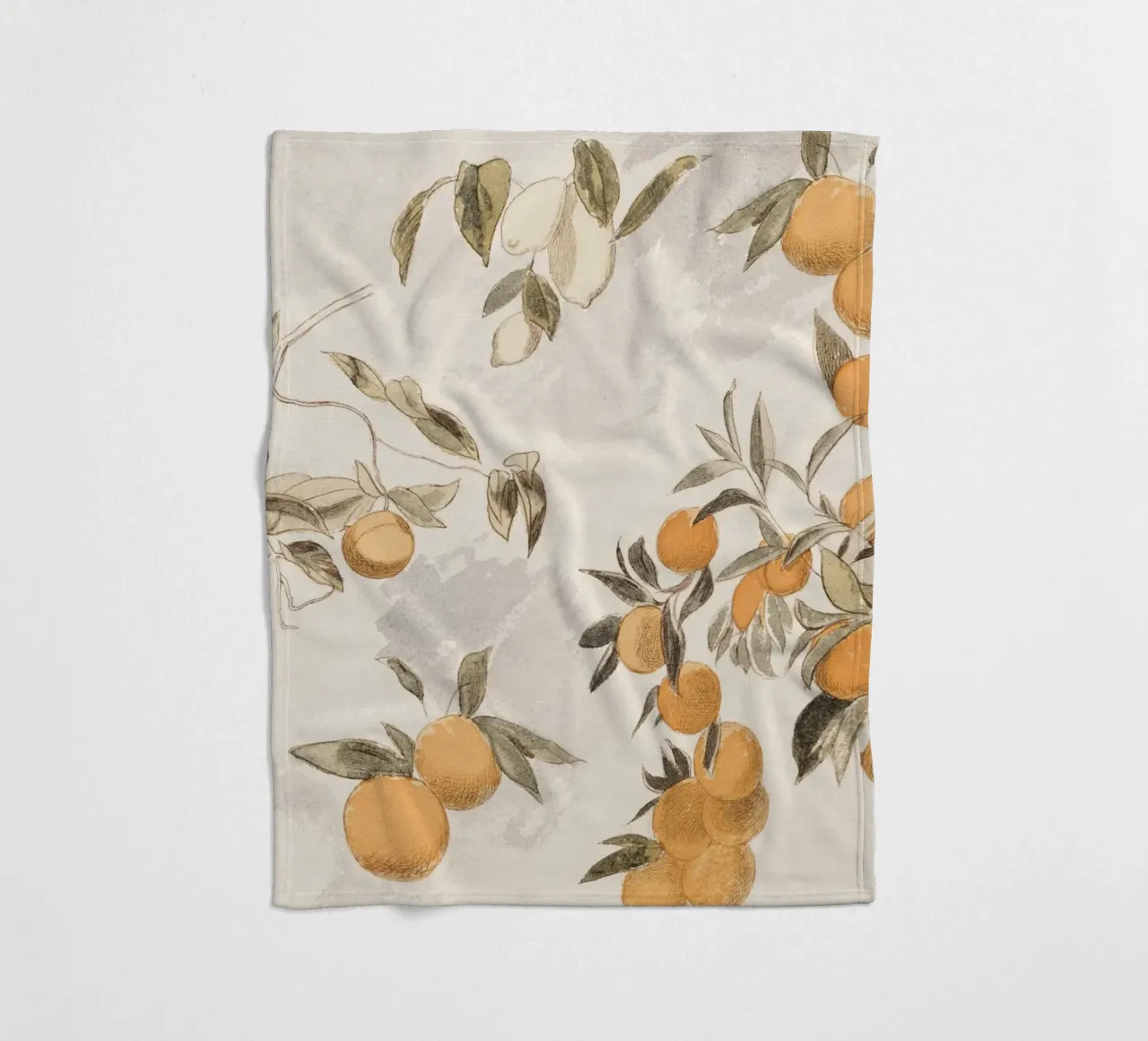 Oranges Boho Watercolor coperta in pile da apoloprints