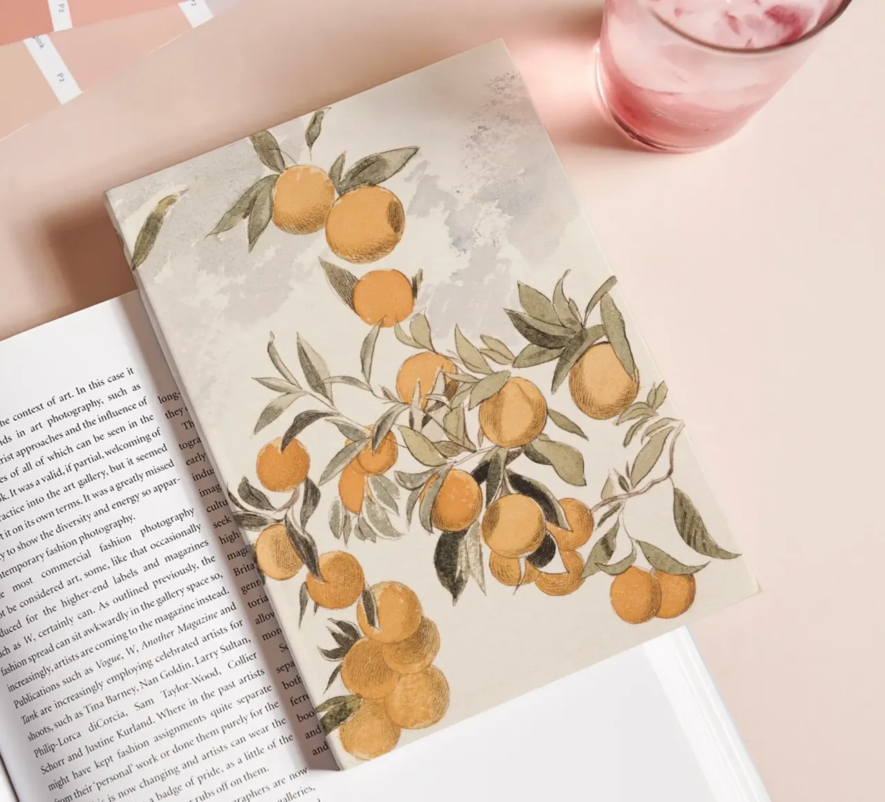 Oranges Boho Watercolor notebook by apoloprints