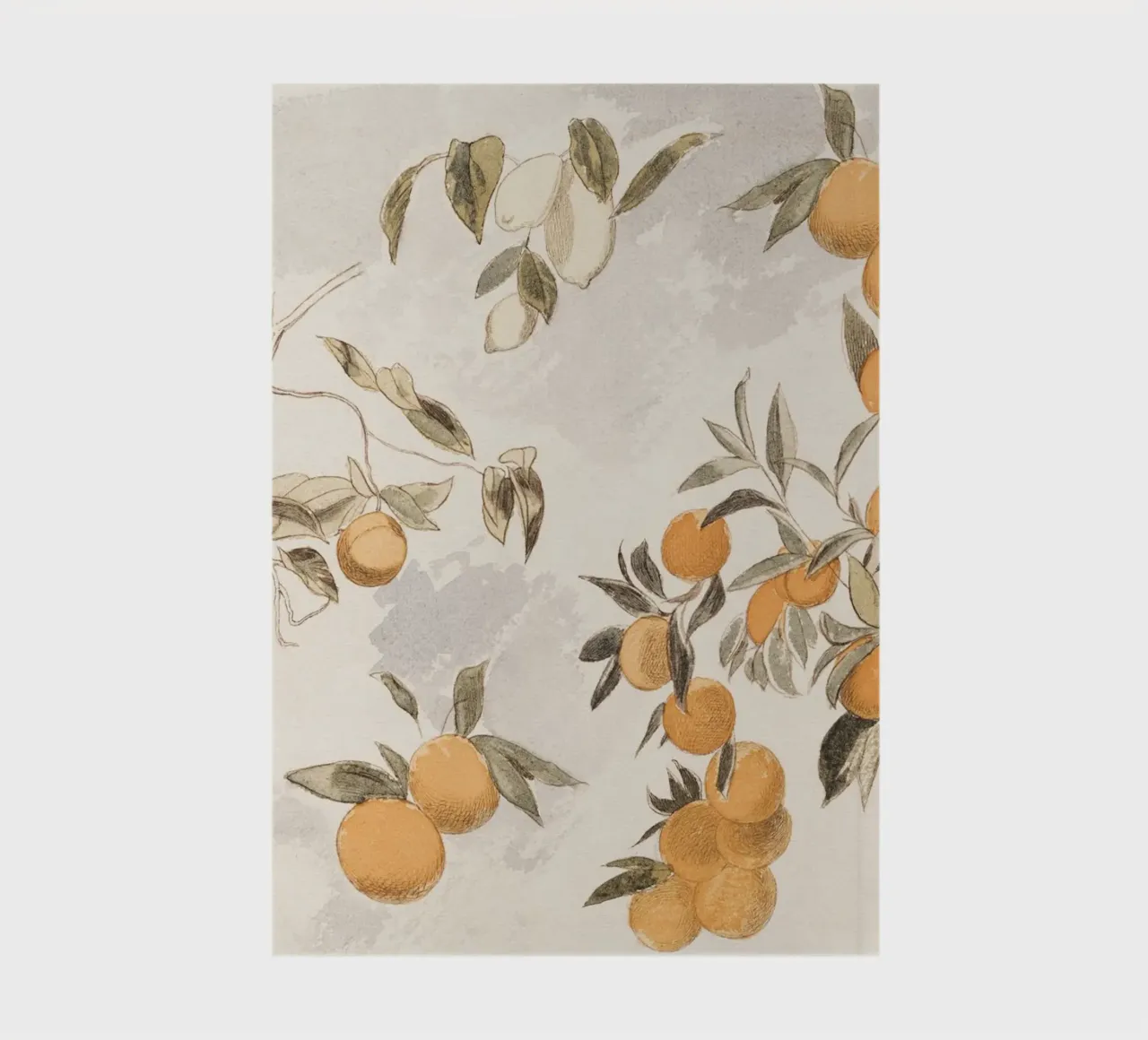 Oranges Boho Watercolor notebook by apoloprints