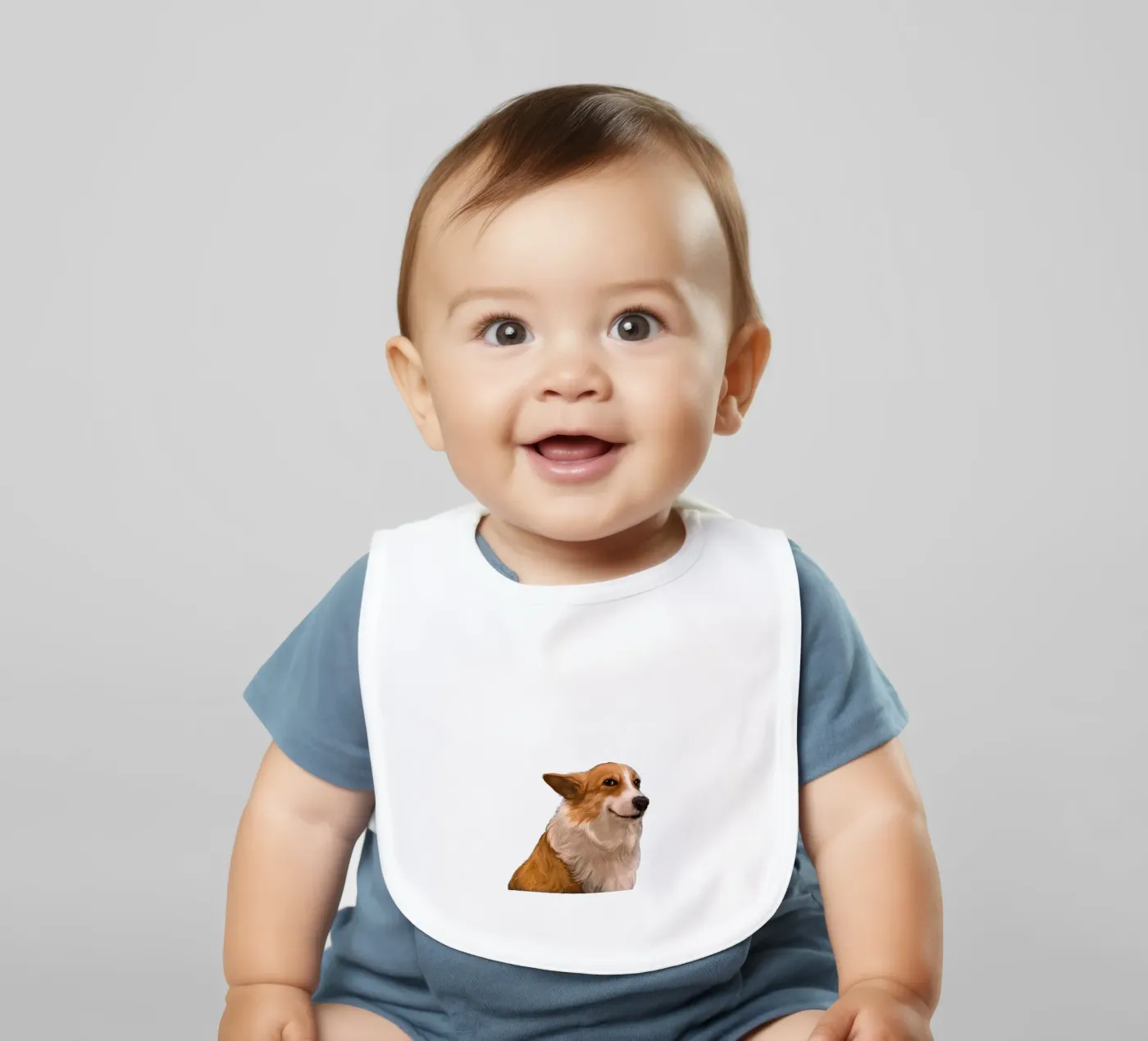 Sneaky Corgi bavaglino da Laura Graves