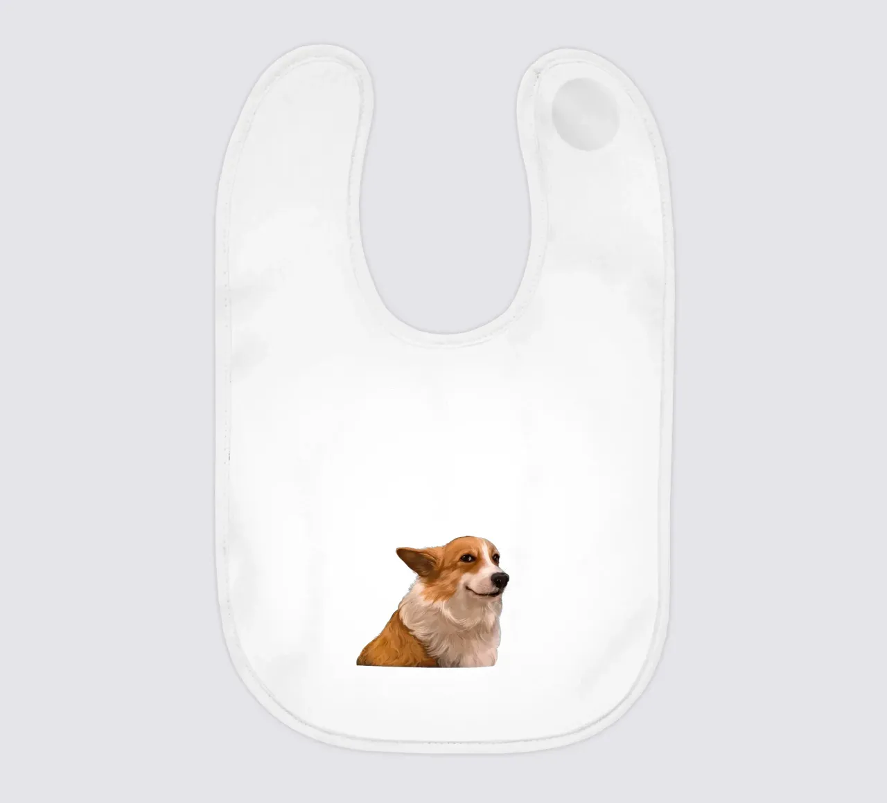 Sneaky Corgi bavaglino da Laura Graves