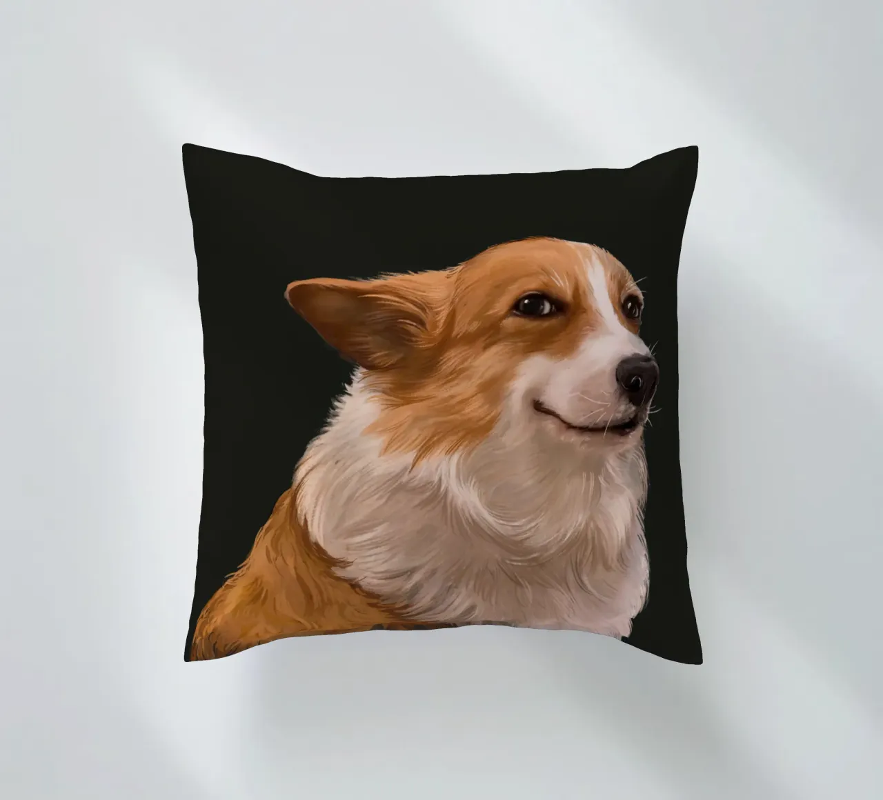 Sneaky Corgi cuscino da Laura Graves