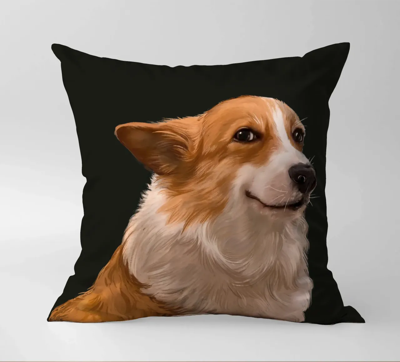 Sneaky Corgi cuscino da Laura Graves
