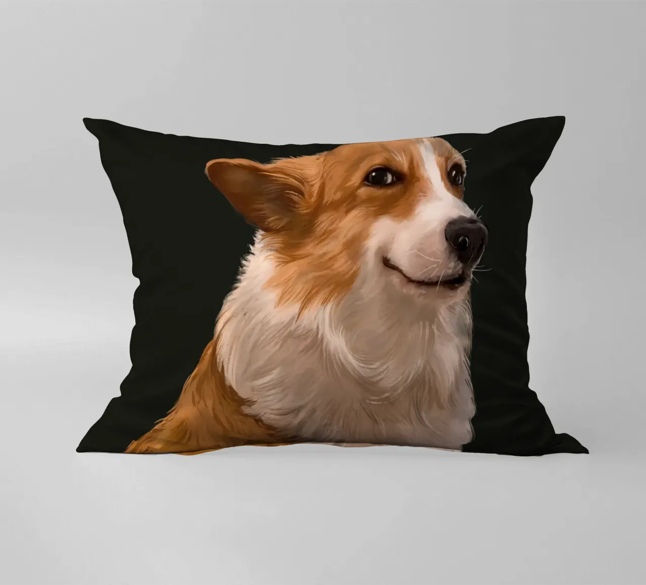 Sneaky Corgi cuscino da Laura Graves