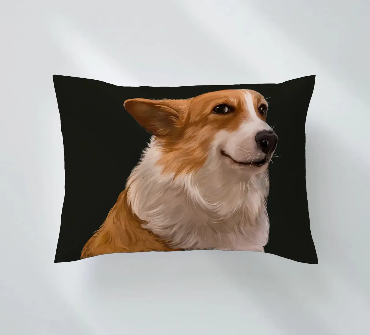 Sneaky Corgi cuscino da Laura Graves