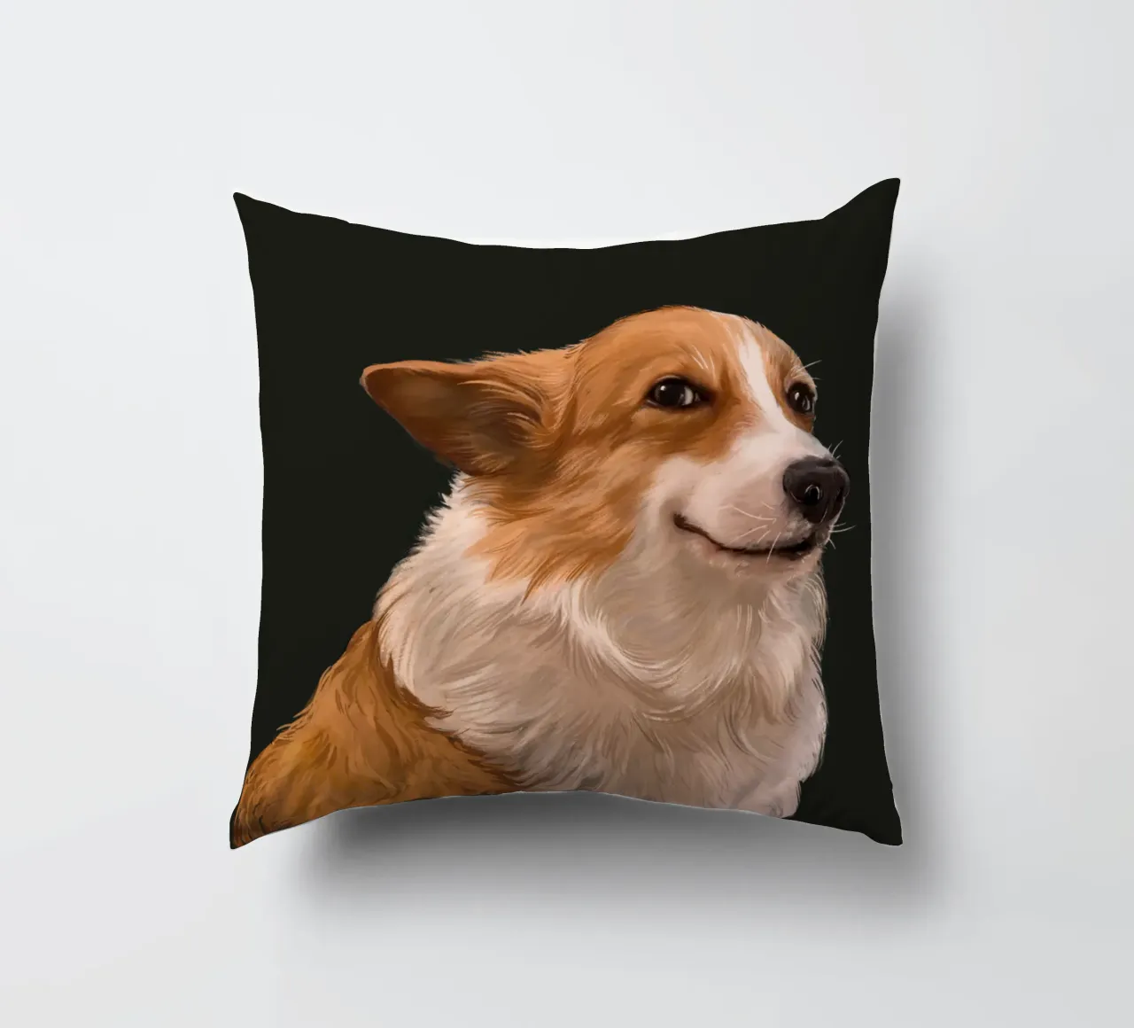 Sneaky Corgi cuscino da Laura Graves