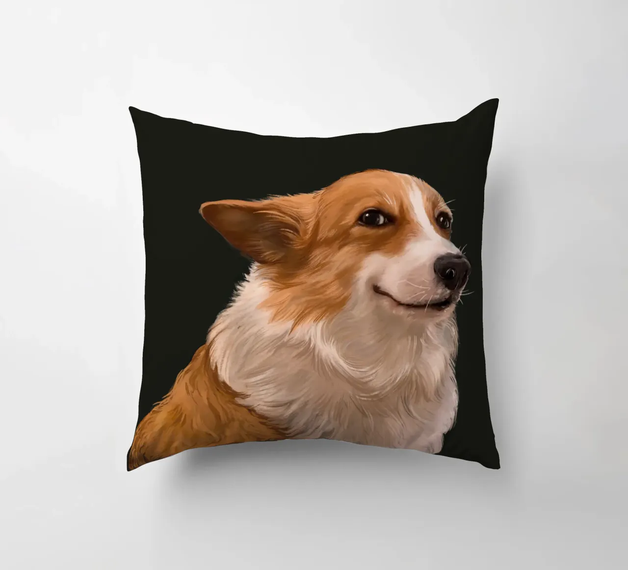 Sneaky Corgi cuscino da Laura Graves