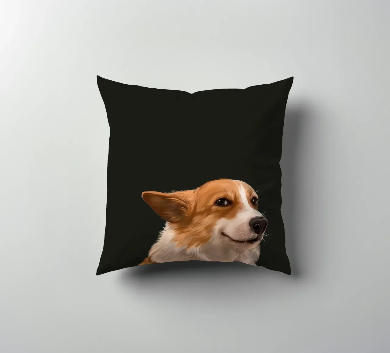 Sneaky Corgi cuscino da Laura Graves