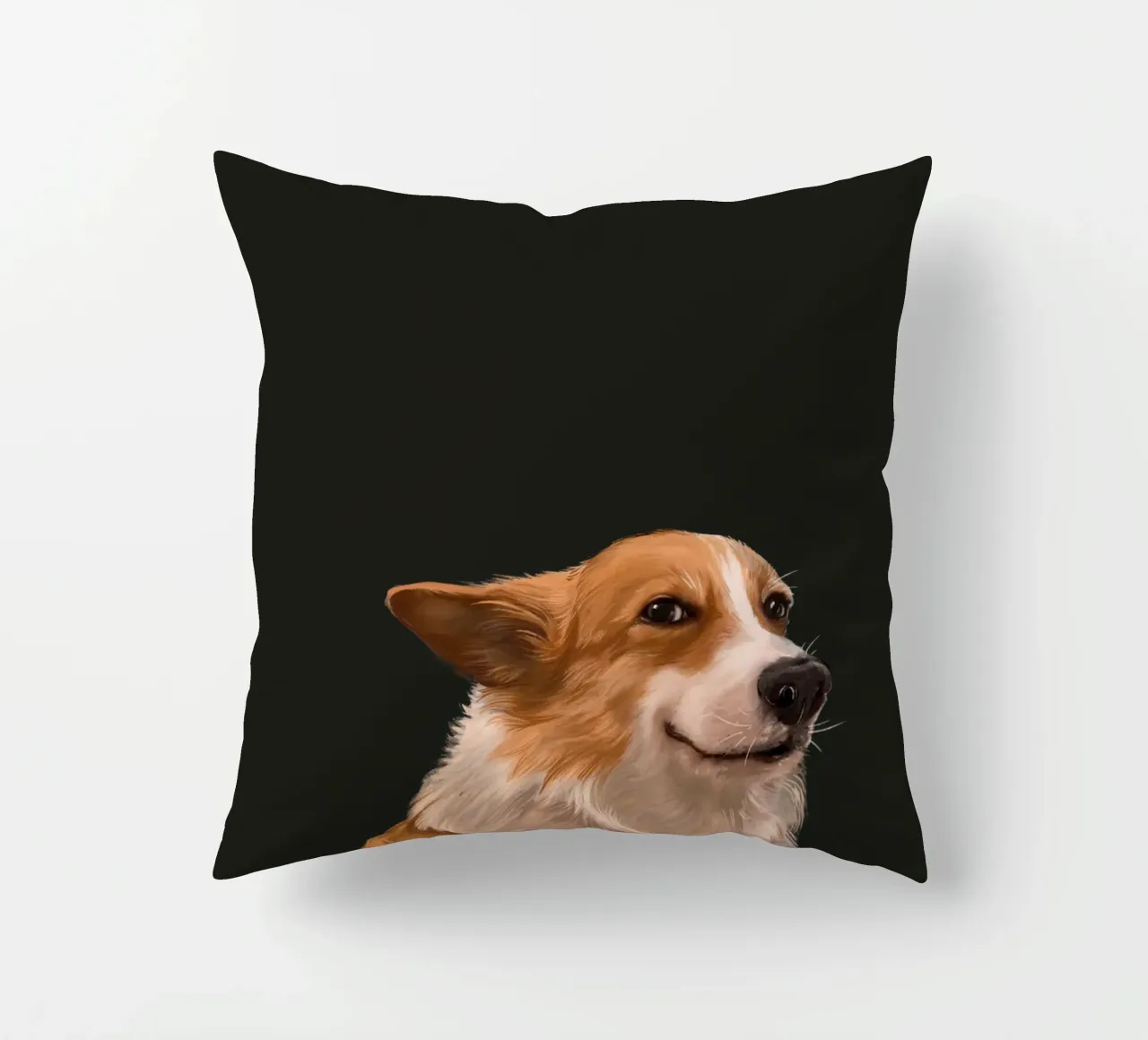 Sneaky Corgi cuscino da Laura Graves
