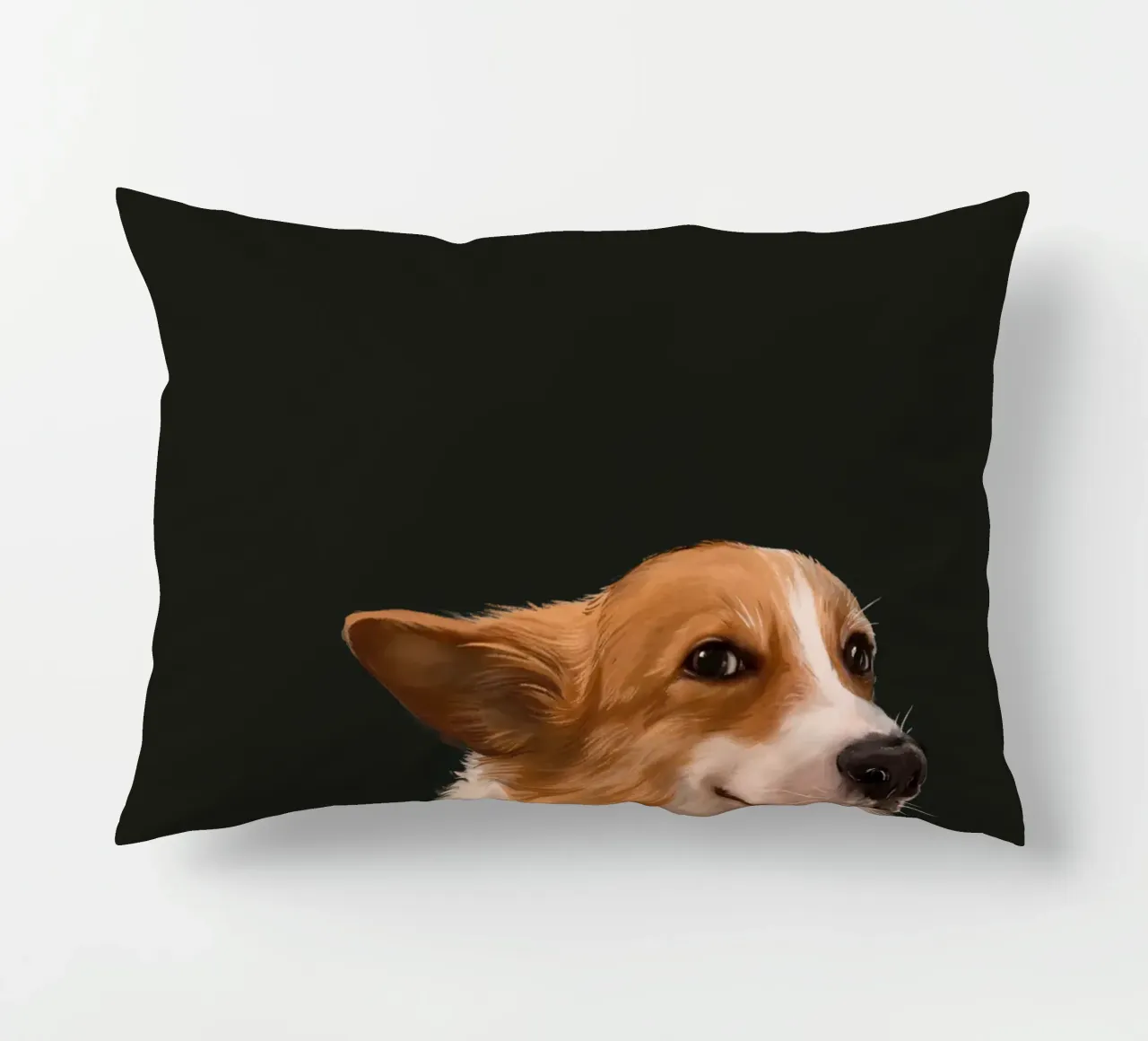 Sneaky Corgi cuscino da Laura Graves