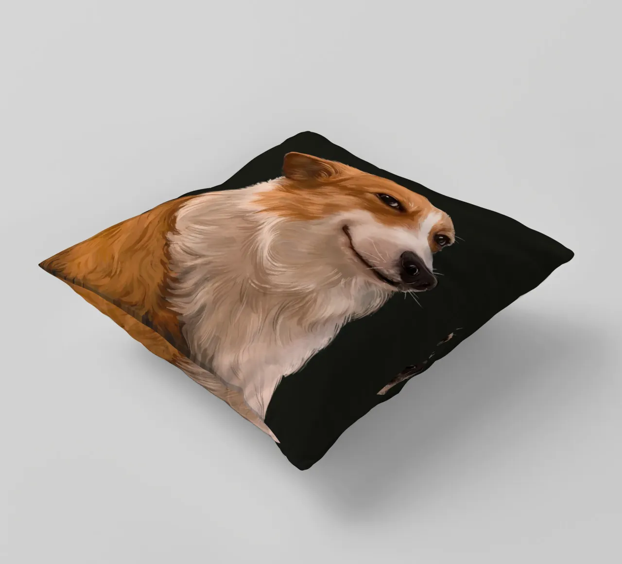 Sneaky Corgi cuscino da Laura Graves