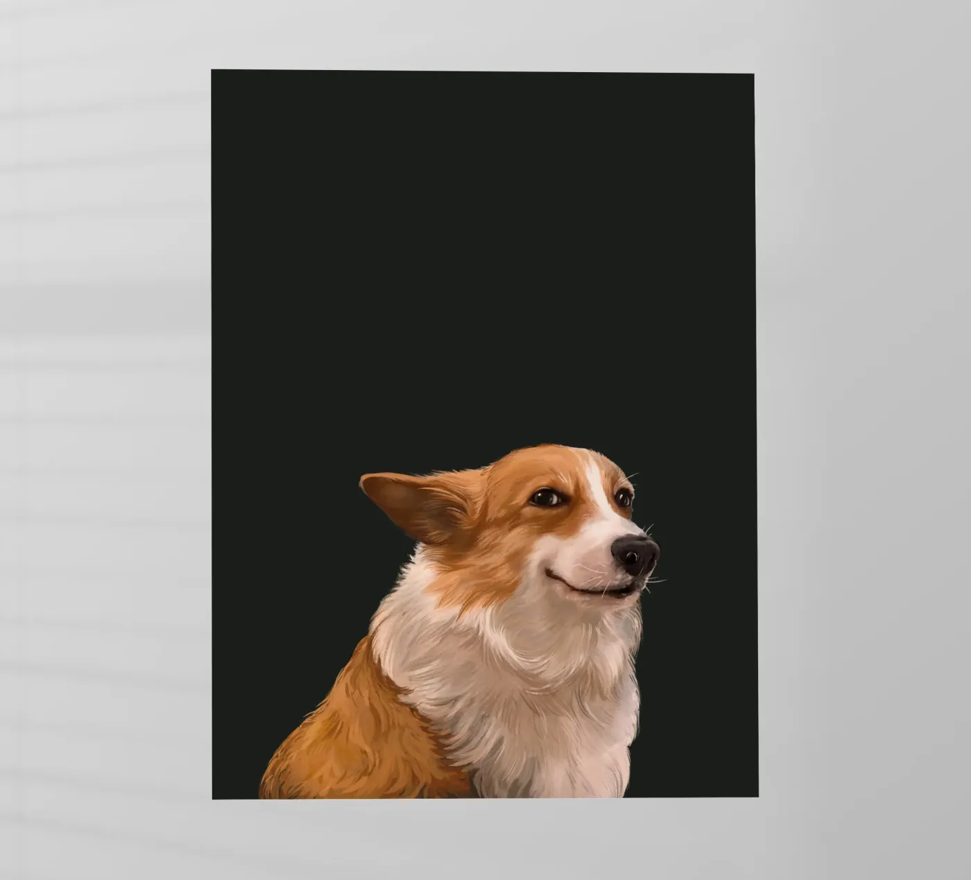 Sneaky Corgi pellicola backlit da Laura Graves