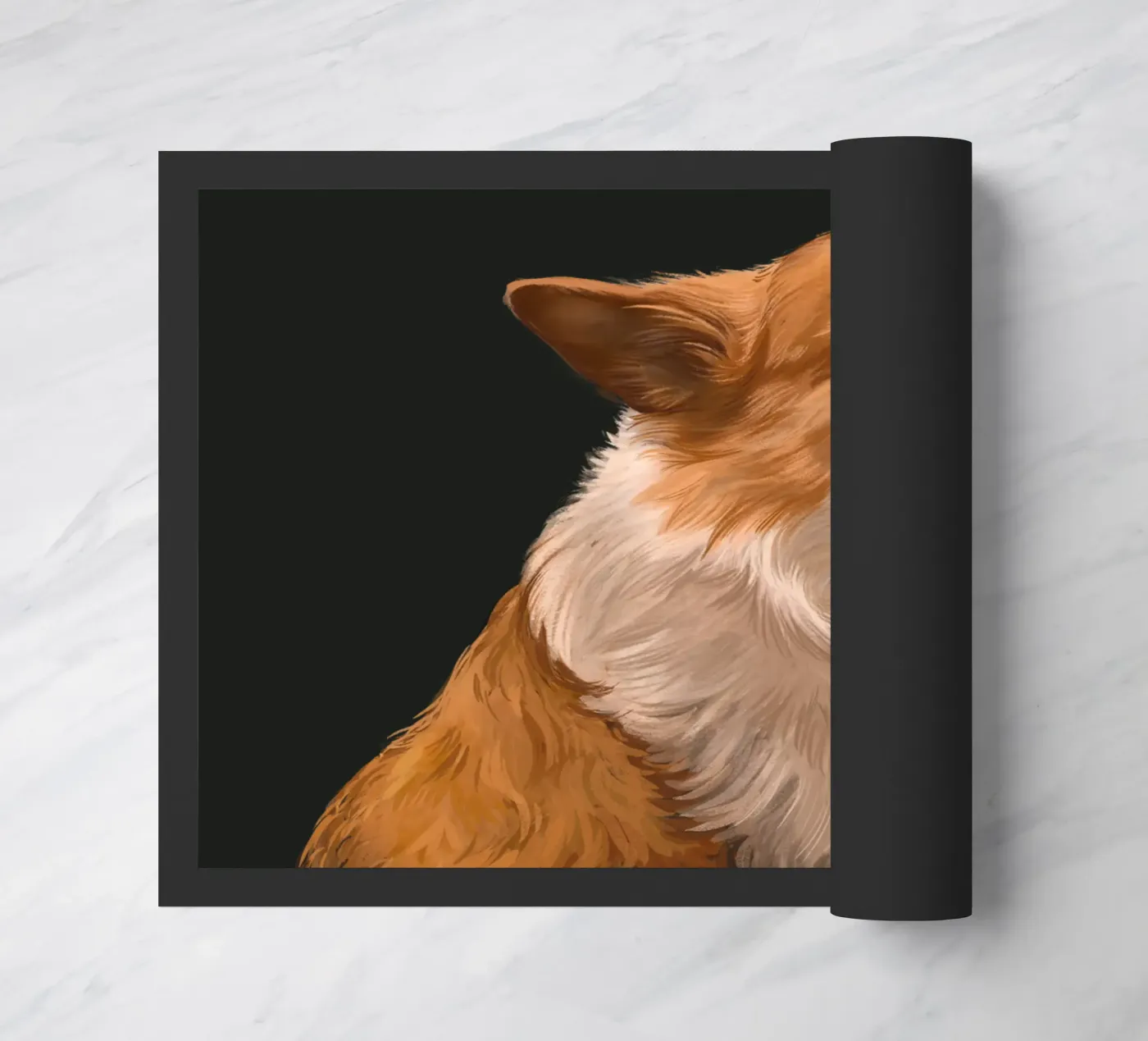 Sneaky Corgi deurmat van Laura Graves