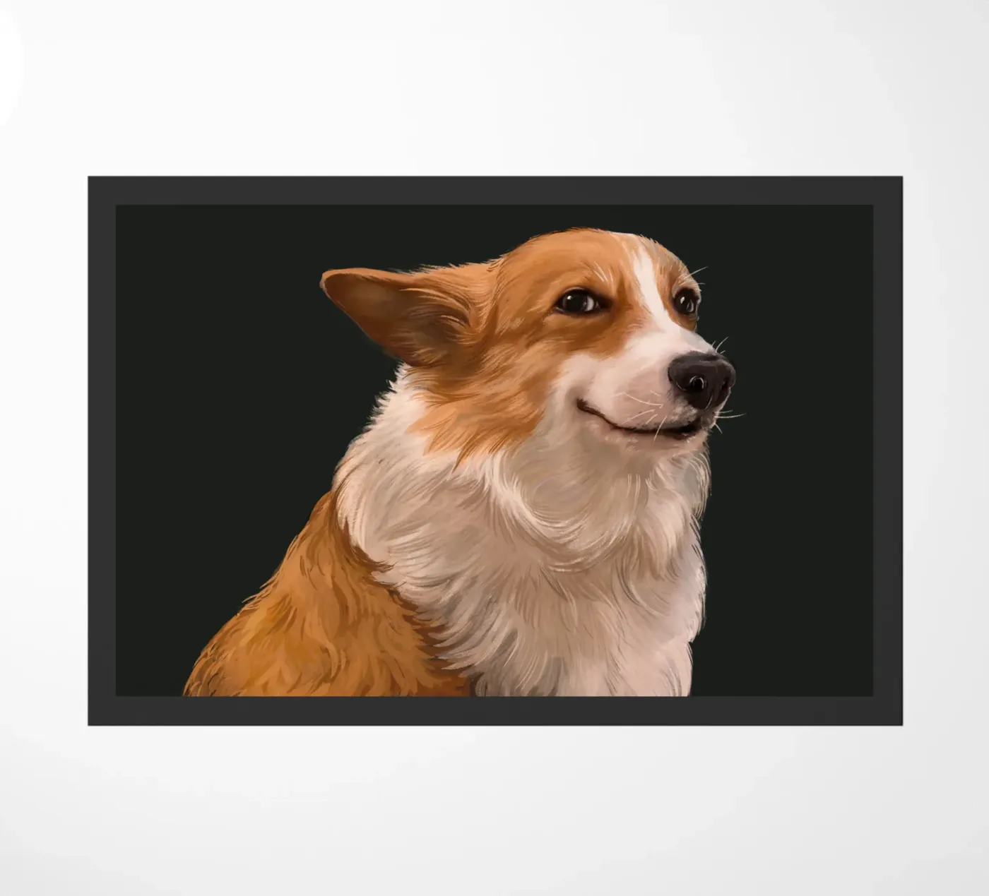 Sneaky Corgi deurmat van Laura Graves