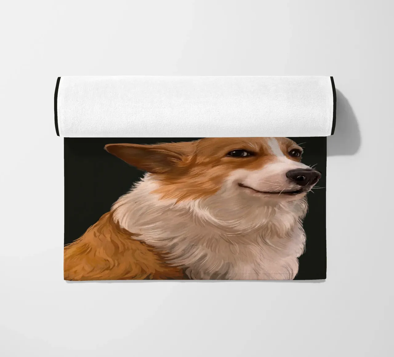 Sneaky Corgi telo mare da Laura Graves