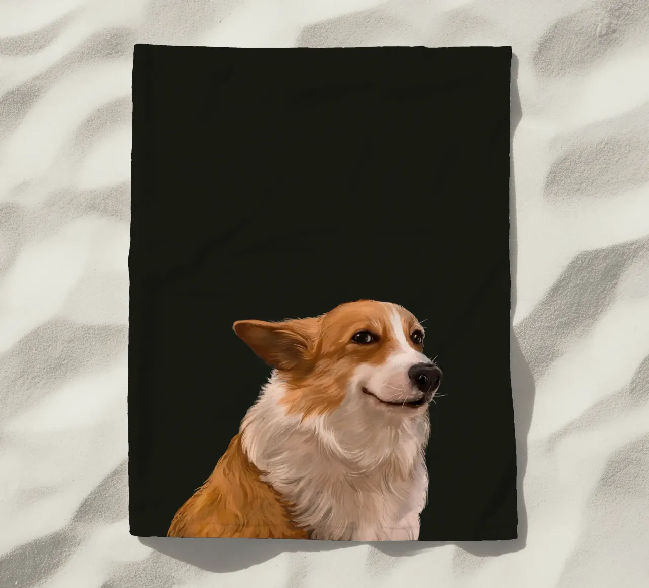 Sneaky Corgi telo mare da Laura Graves