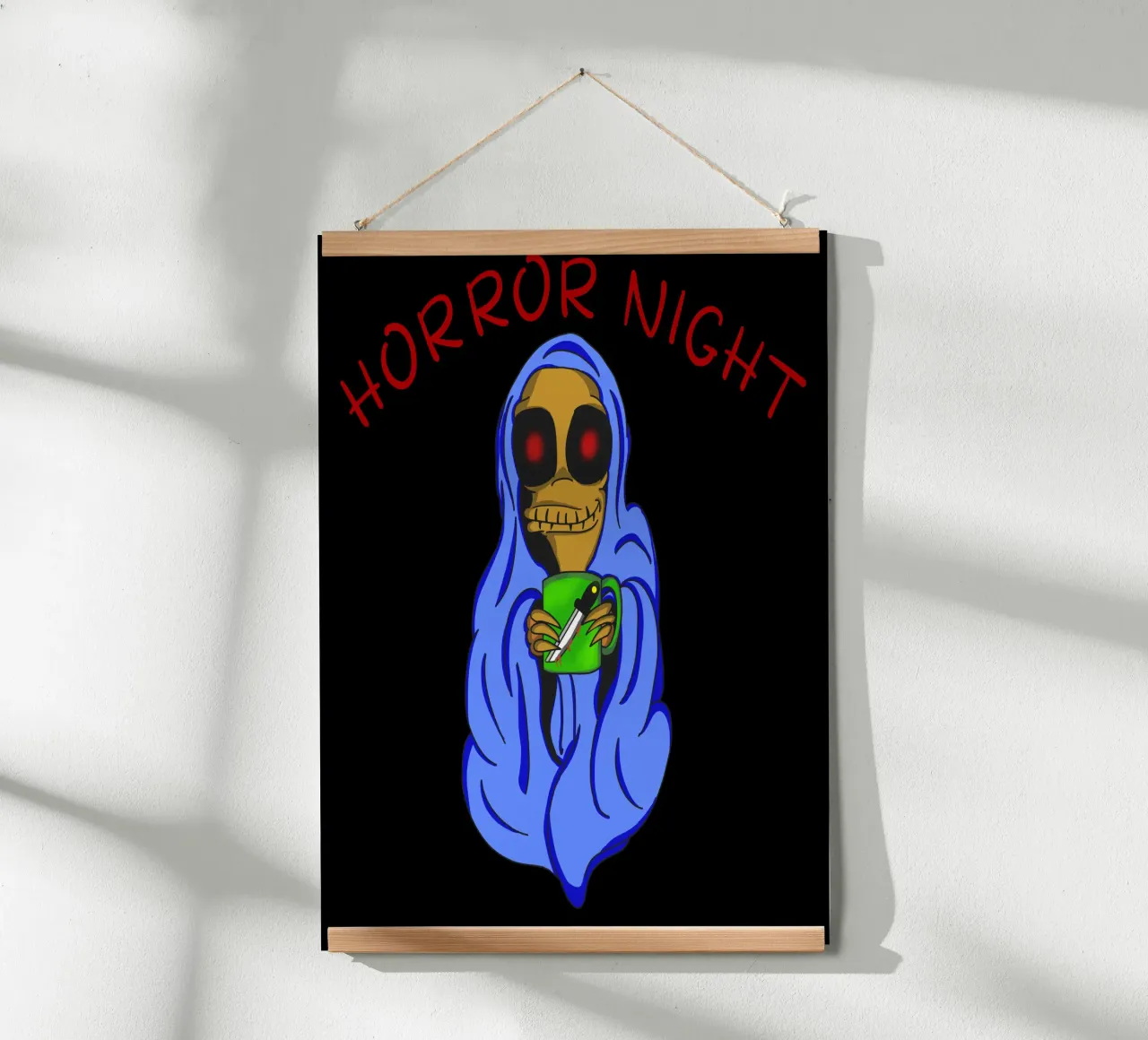 Niedliche Horror-Nacht Poster von sillyindustries