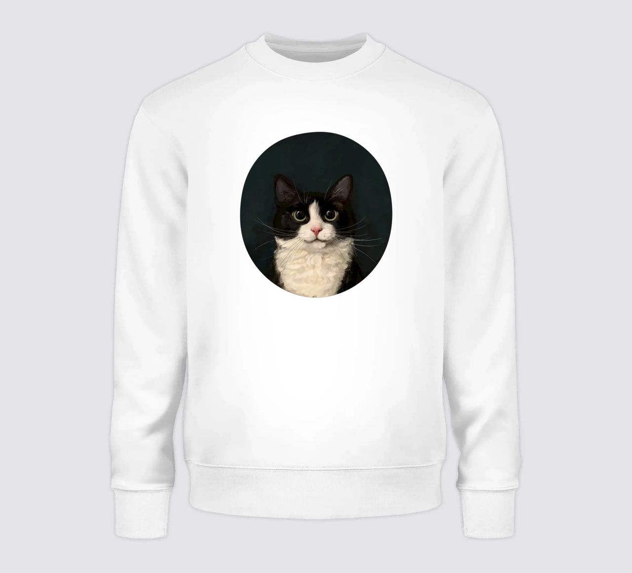 Tuxedo Cat Portrait sudadera de Laura Graves