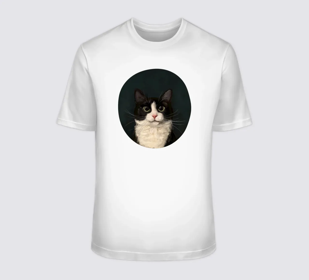 Tuxedo Cat Portrait t-shirt da Laura Graves