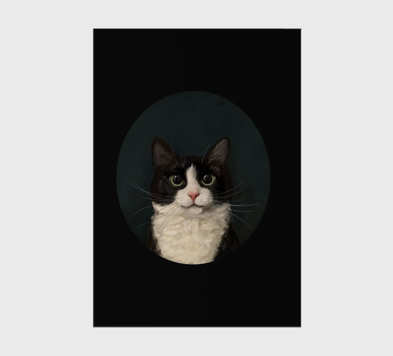 Tuxedo Cat Portrait carnet de notes de Laura Graves