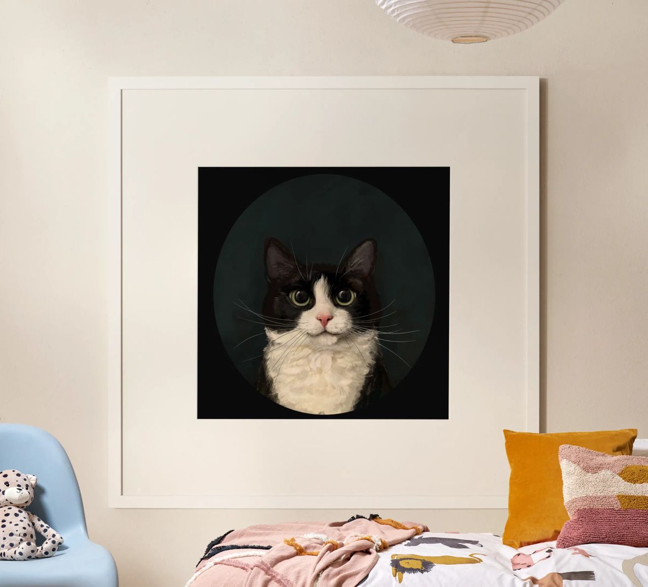 Tuxedo Cat Portrait poster da Laura Graves