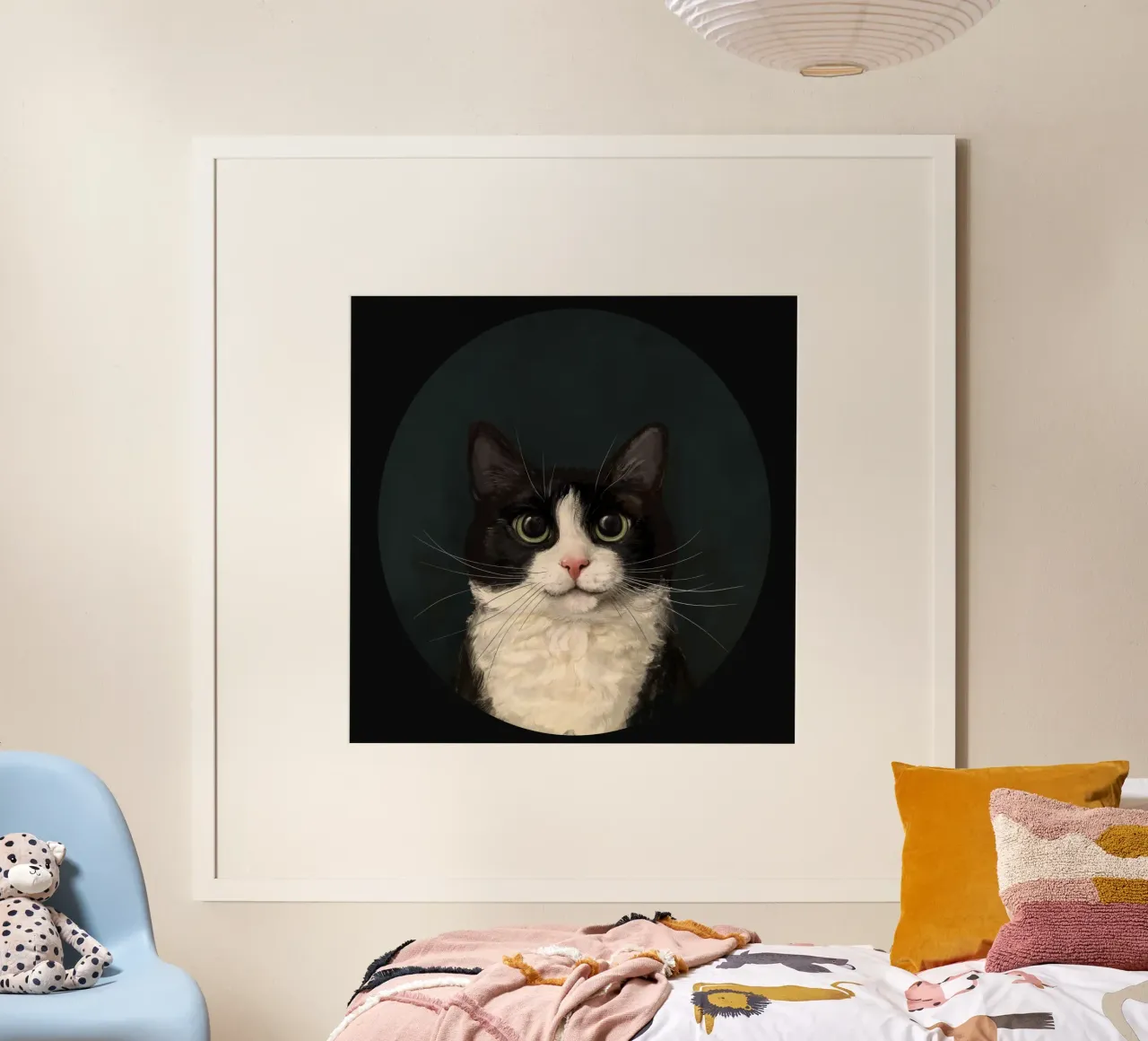 Tuxedo Cat Portrait poster da Laura Graves