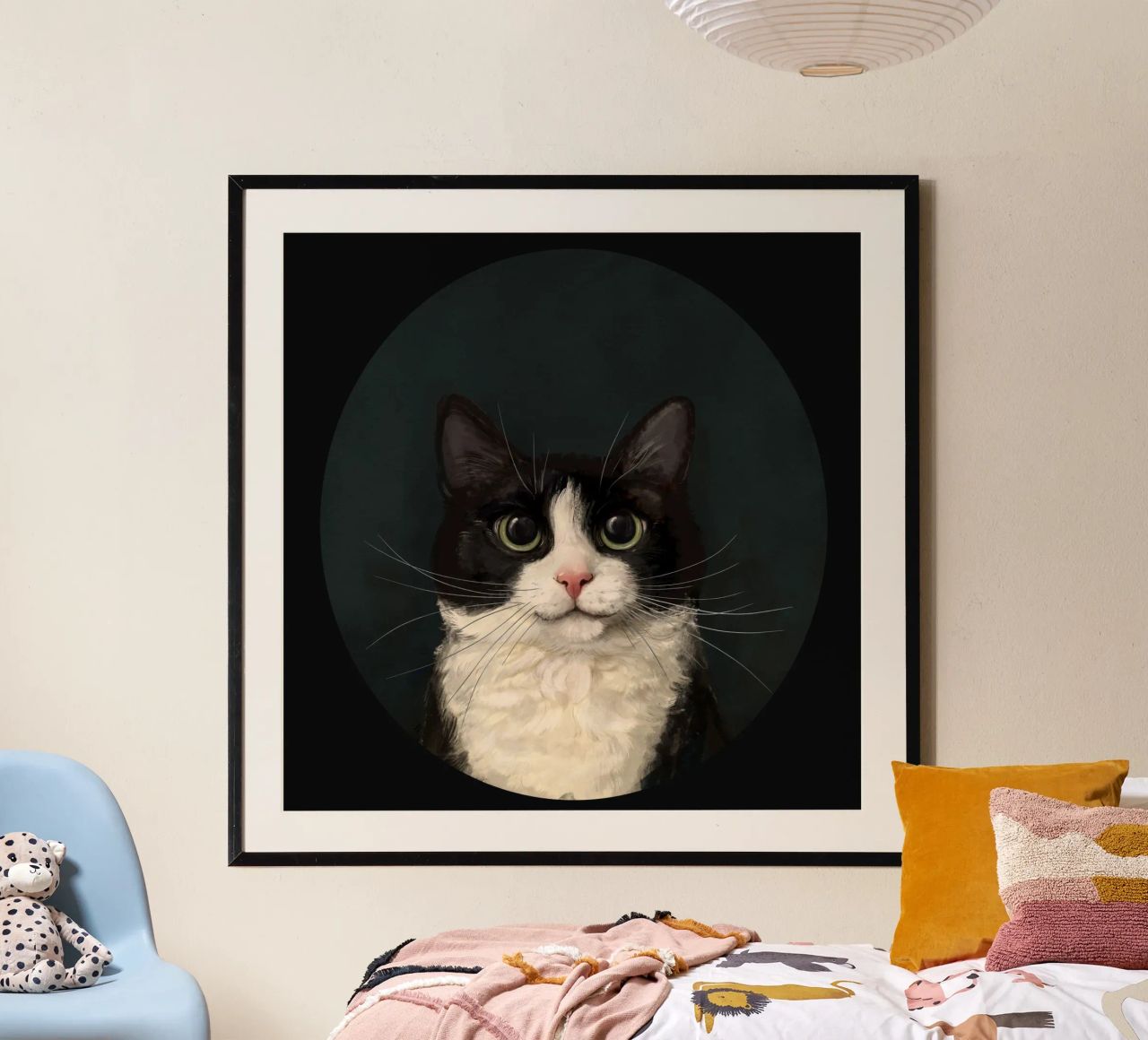 Tuxedo Cat Portrait poster da Laura Graves