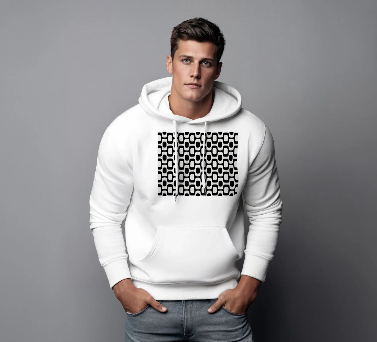 Rio Ipanema Beach Pattern felpa con cappuccio da apoloprints