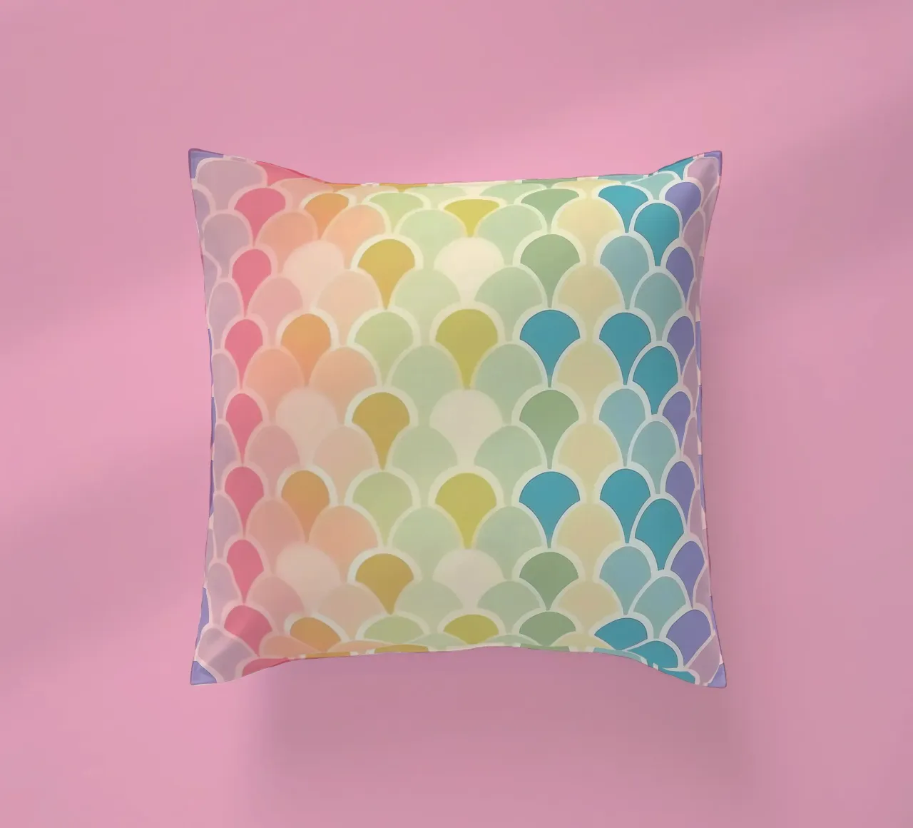 Modelli arcobaleno pastello: Design stravagante per ogni stanza cuscino da HoneyDesignsByK