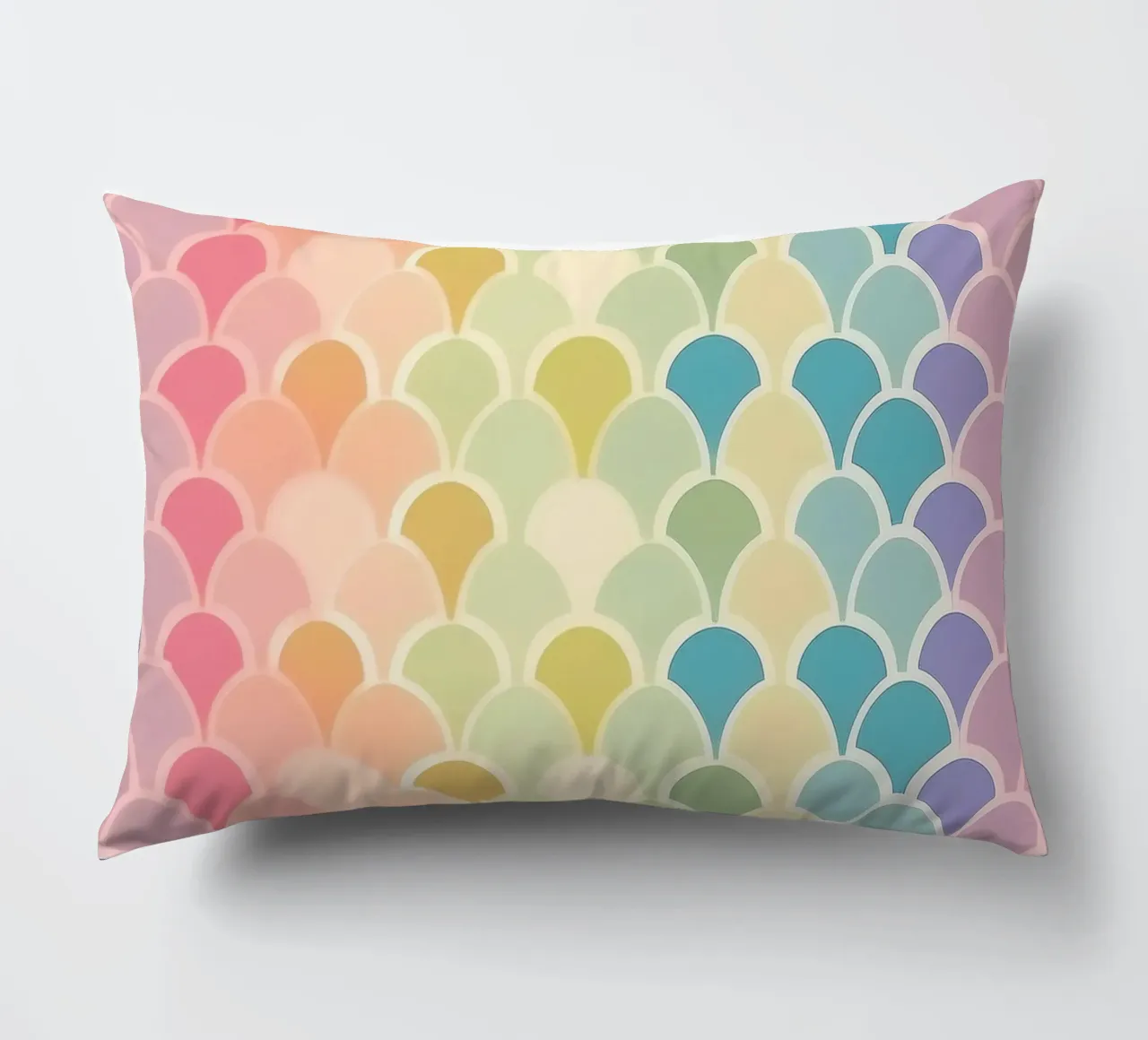Modelli arcobaleno pastello: Design stravagante per ogni stanza cuscino da HoneyDesignsByK