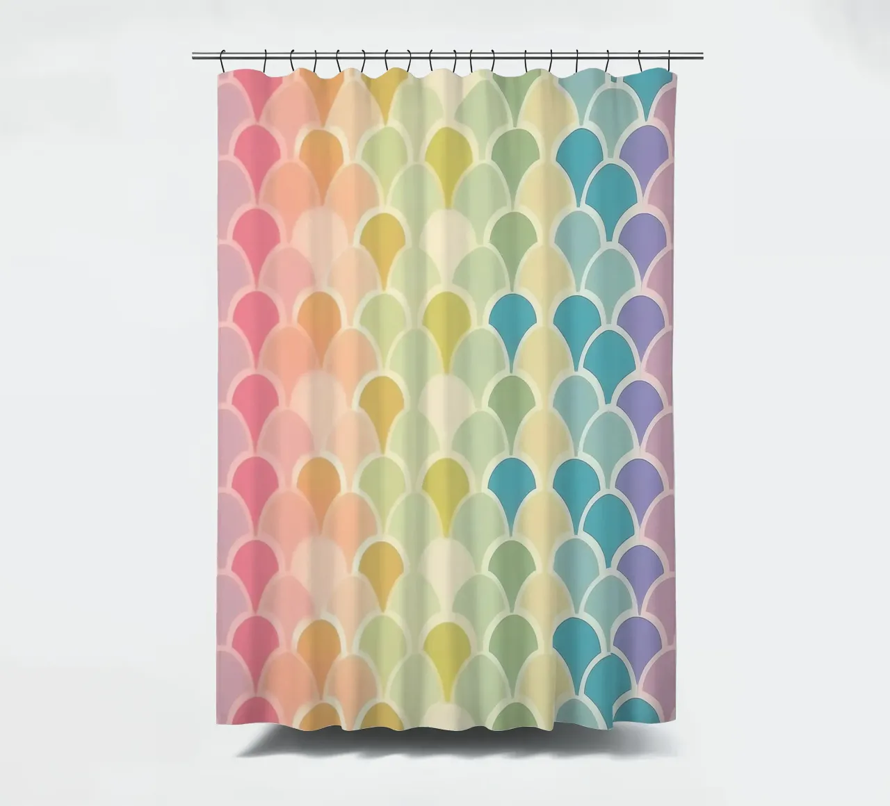 Modelli arcobaleno pastello: Design stravagante per ogni stanza tenda da doccia da HoneyDesignsByK