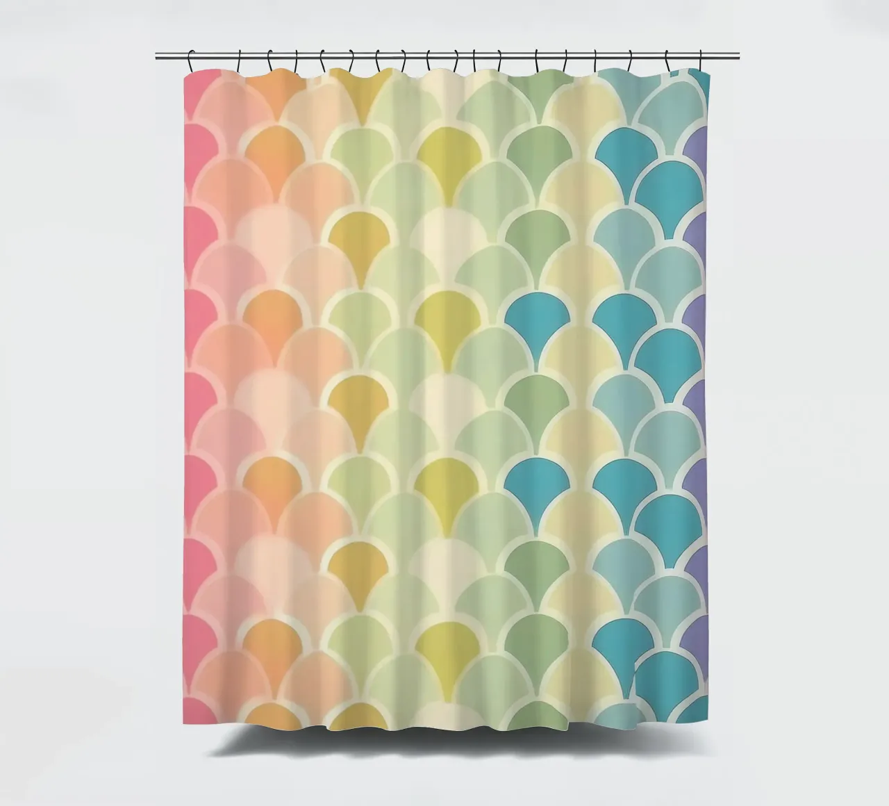 Modelli arcobaleno pastello: Design stravagante per ogni stanza tenda da doccia da HoneyDesignsByK